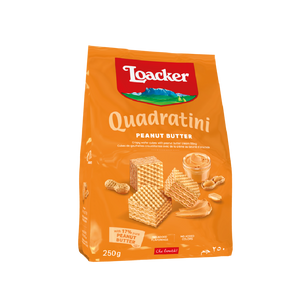 Loacker - Quadratini Peanut Butter Wafers (220g) (18/carton)