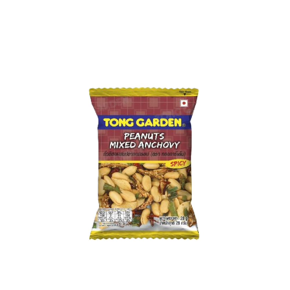 Tong Garden - Peanuts Mixed Anchovy (28g) (120/carton)