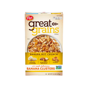 Post - Great Grains Banana Clusters Nut Crunch (439g) (12/carton)