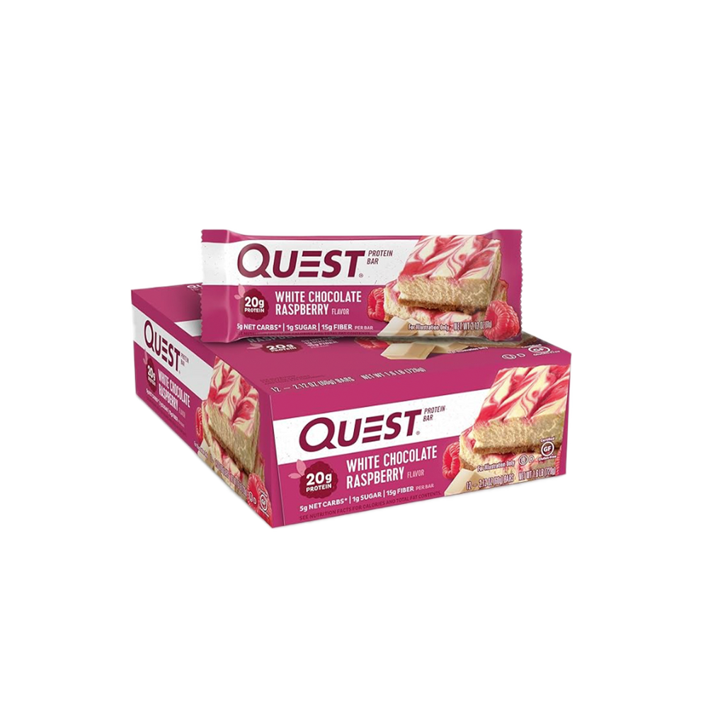 Quest - White Chocolate Raspberry Protein Bar (60g) (12/carton)