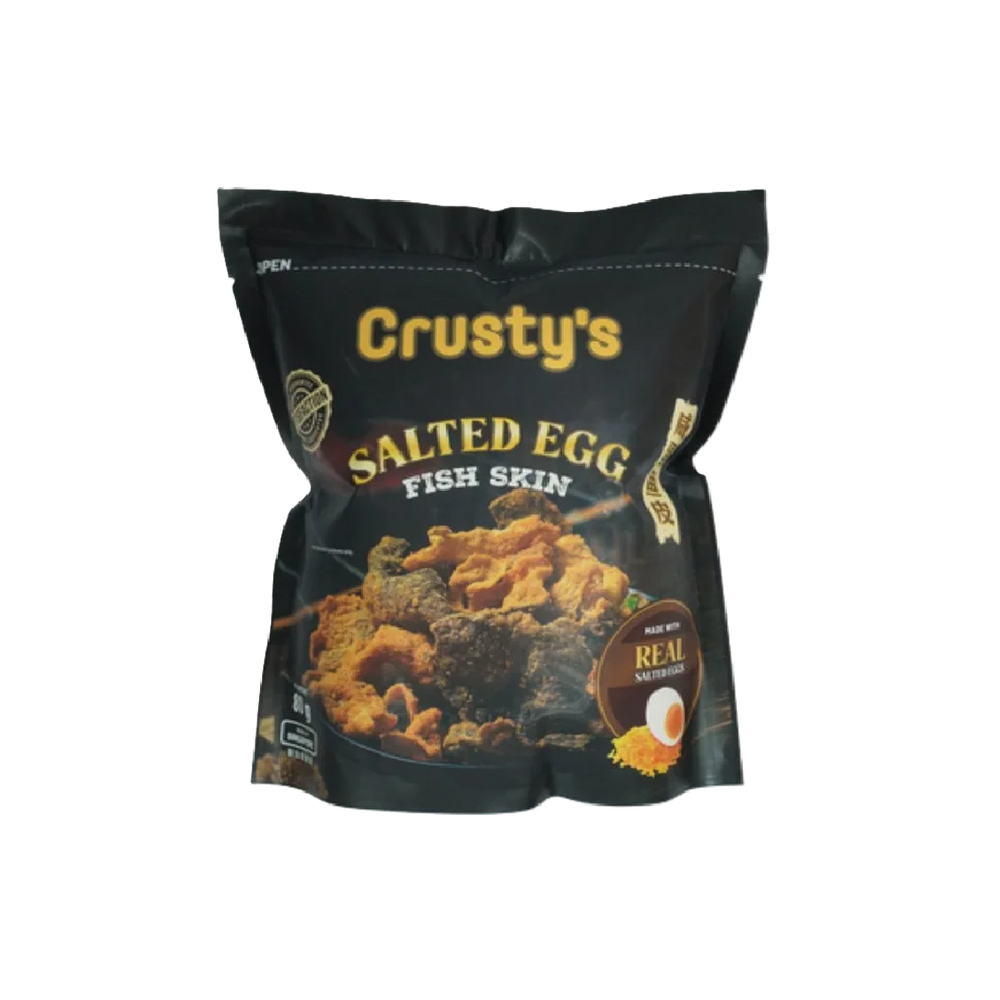 Crusty’s - Salted Egg Fish Skin (80g) (12/carton)