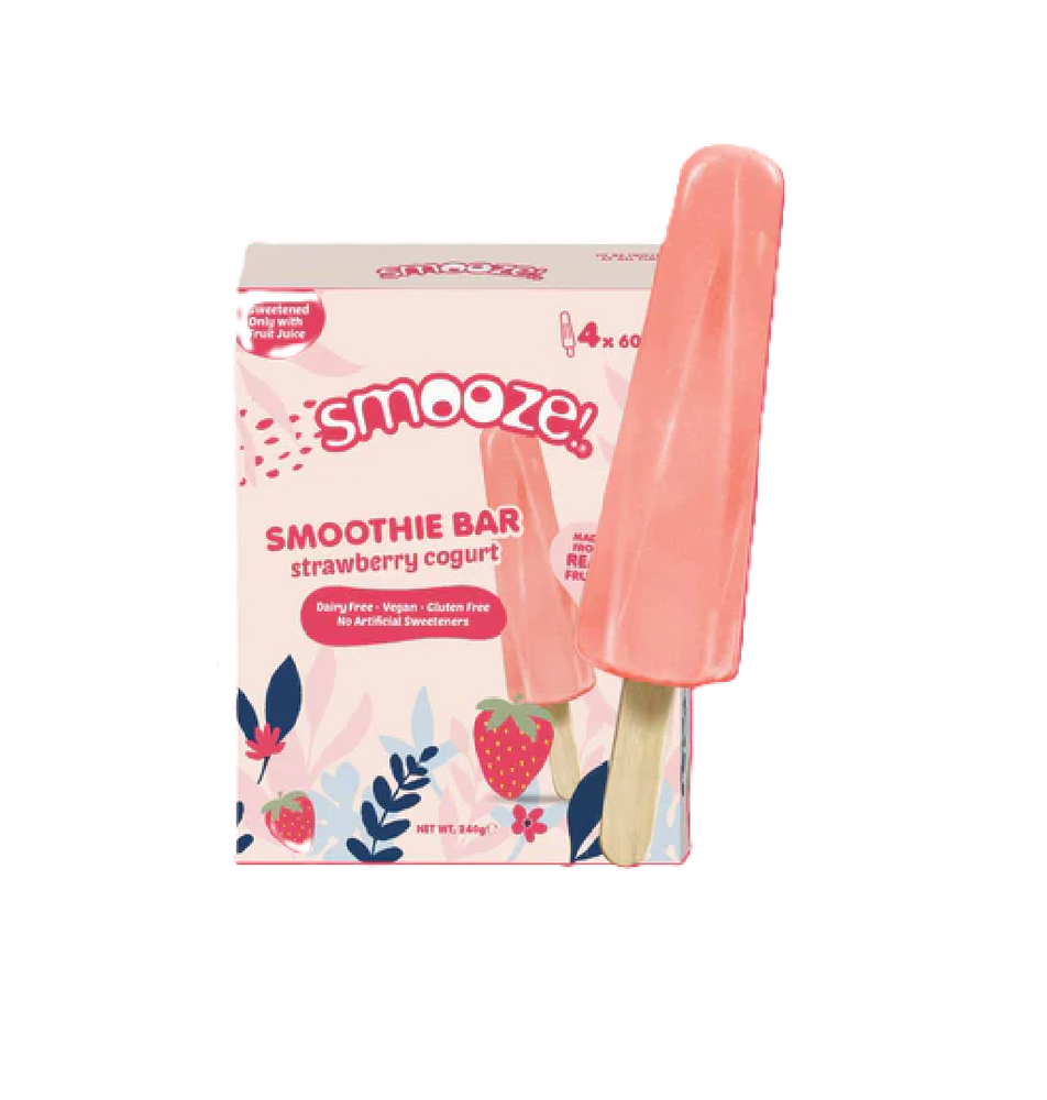 Smooze! - Strawberry Cogurt Smoothie Bar (60g) (100/carton)