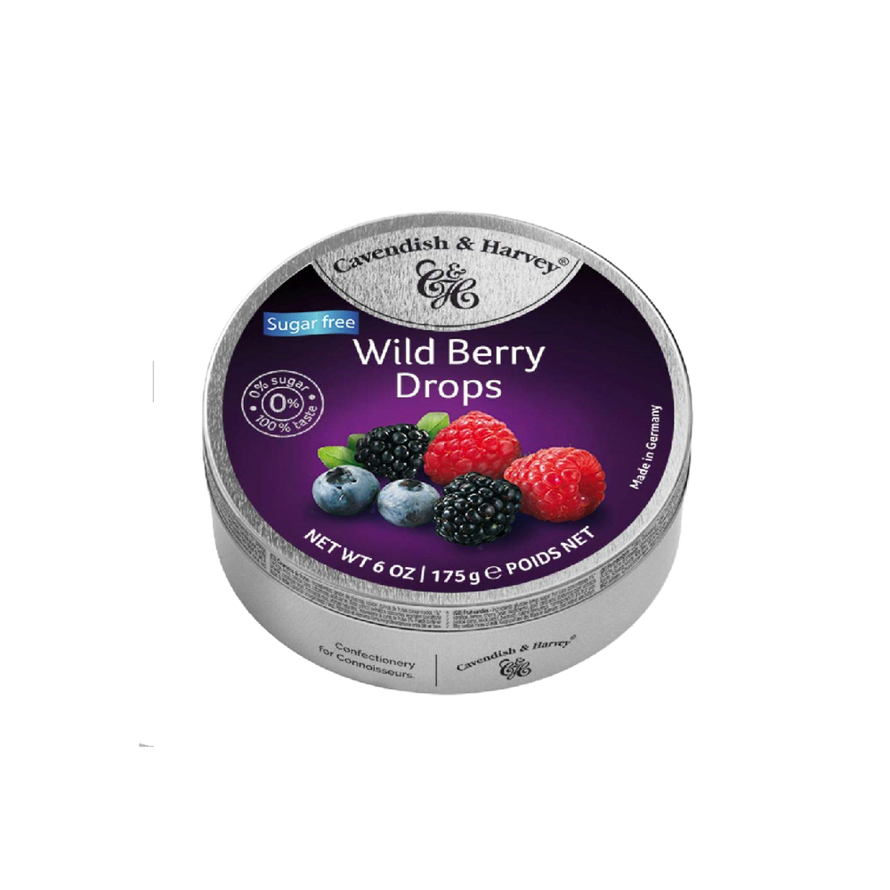 Cavendish & Harvey - Sugar Free Wild Berry Drops (175g) (9/carton)