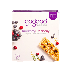 Yogood - Blueberry & Cranberry Yoghurt Coated Muesli Bars (6/pack) (138g)