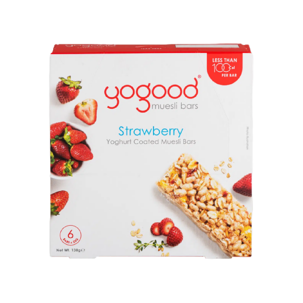 Yogood - Strawberry Yoghurt Coated Muesli Bars (6/pack) (138g) (10/carton)