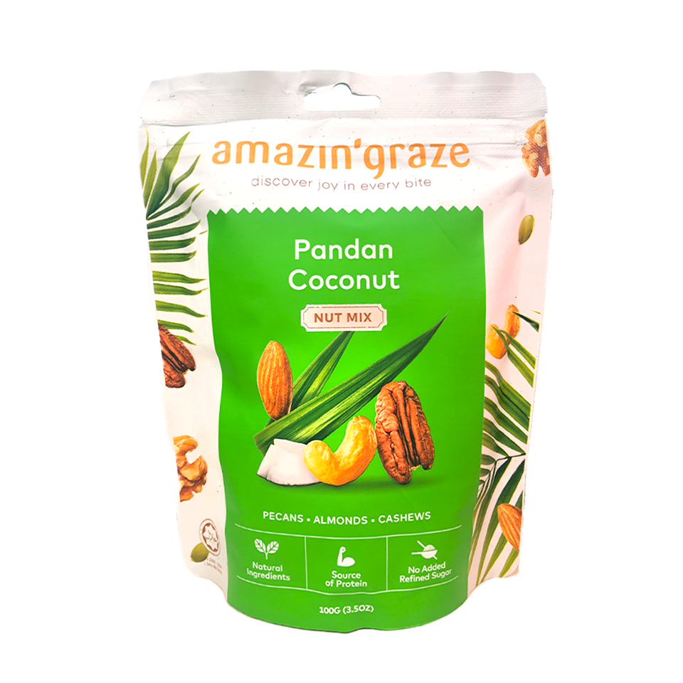 Amazin' Graze - Pandan Coconut Nut Mix (100g) (20/carton)