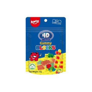 Amos - 4D Gummy Blocks (72g)