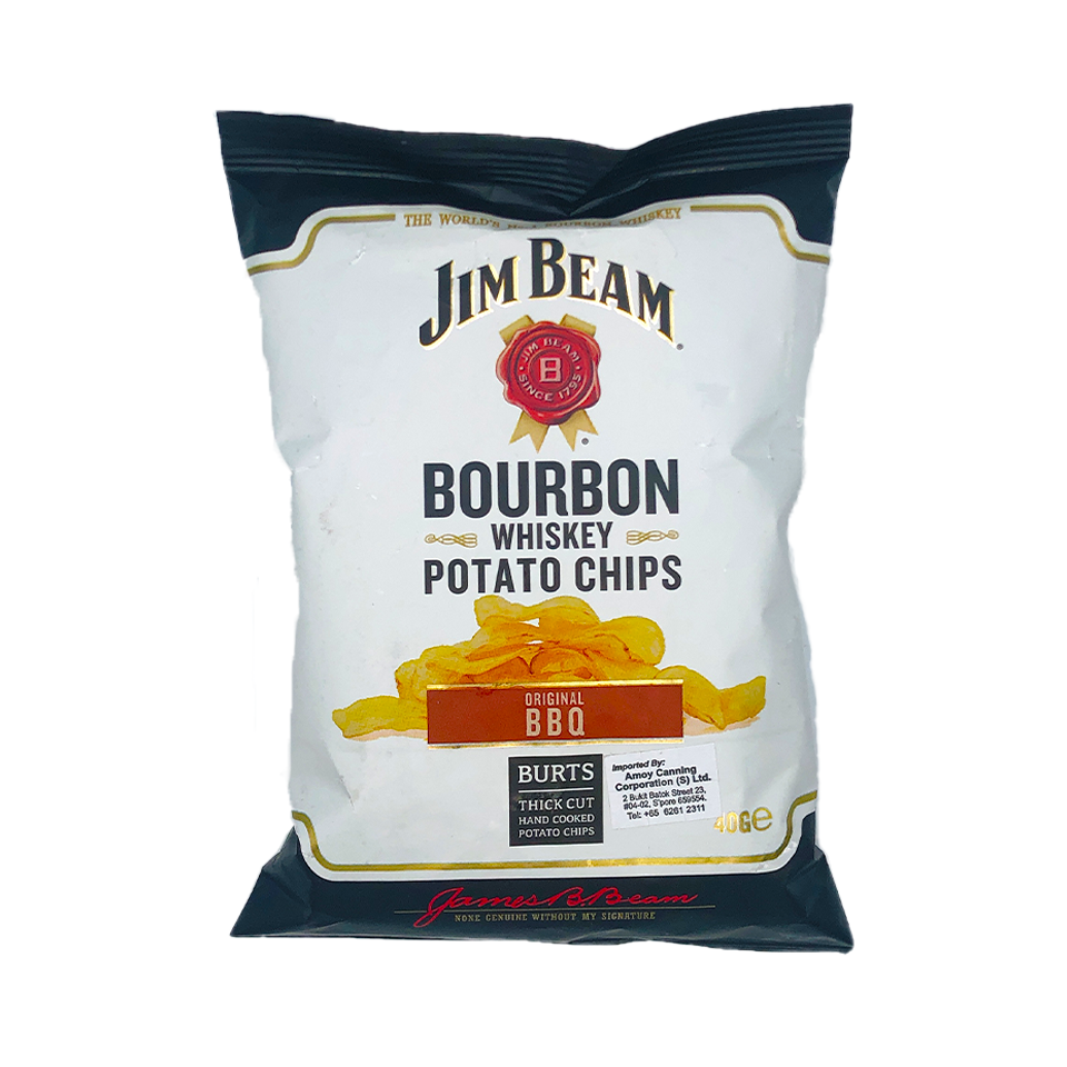 Burts - Jim Beam Bourbon Potato Chips (40g) (20/carton)