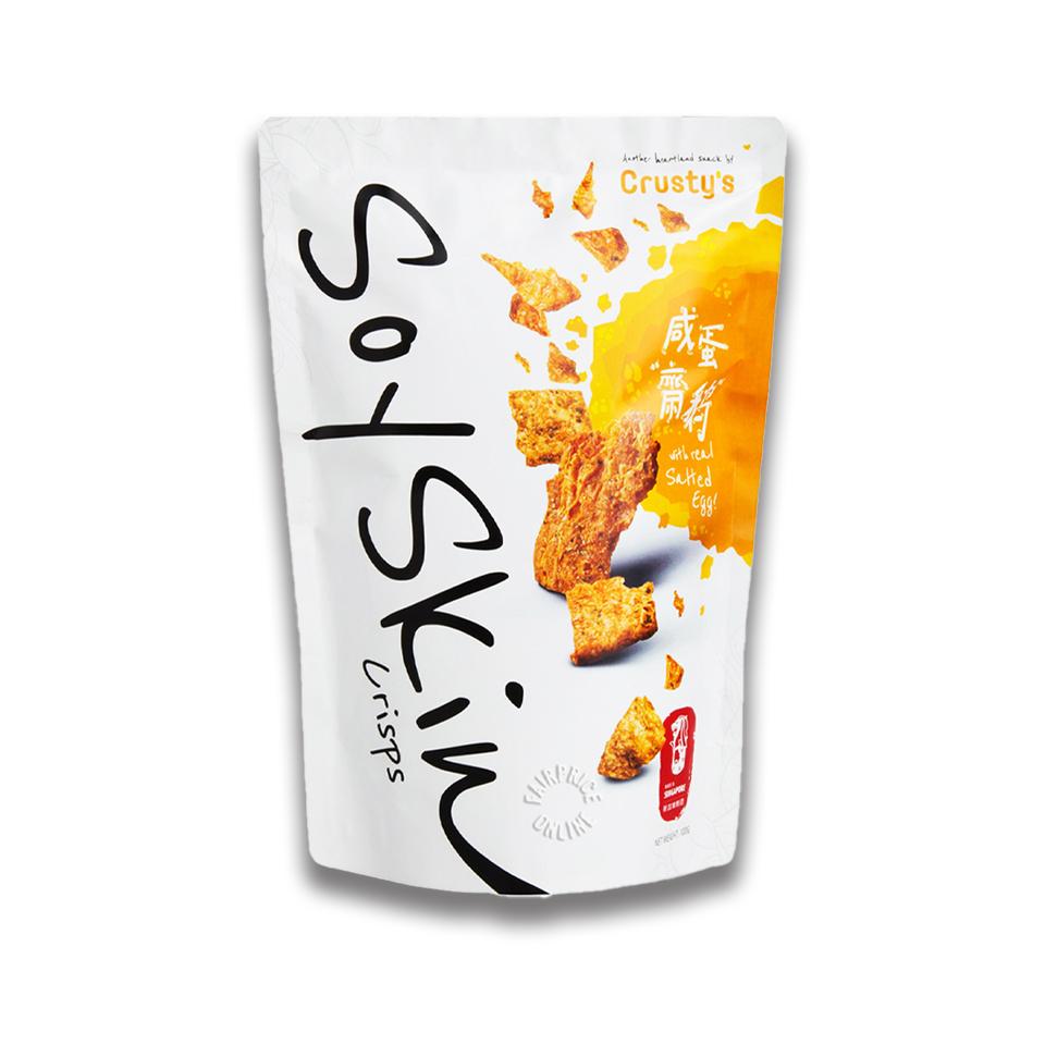 Crusty - Salted Egg Soy Skin (100g) - Front Side