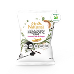 Go Natural - Rosemary Salt & Vinegar Probiotic Chips (100g) - Front Side