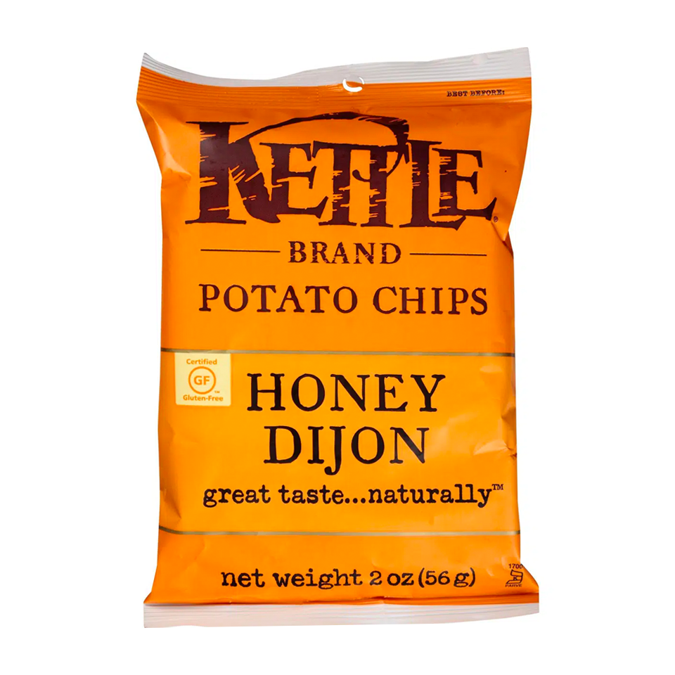 Kettle - Honey Dijon Potato Chips (56g) - Front Side