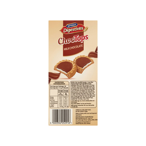 McVitie's - Milk Chocolate Choc Tops Digestives Biscuits (200g)