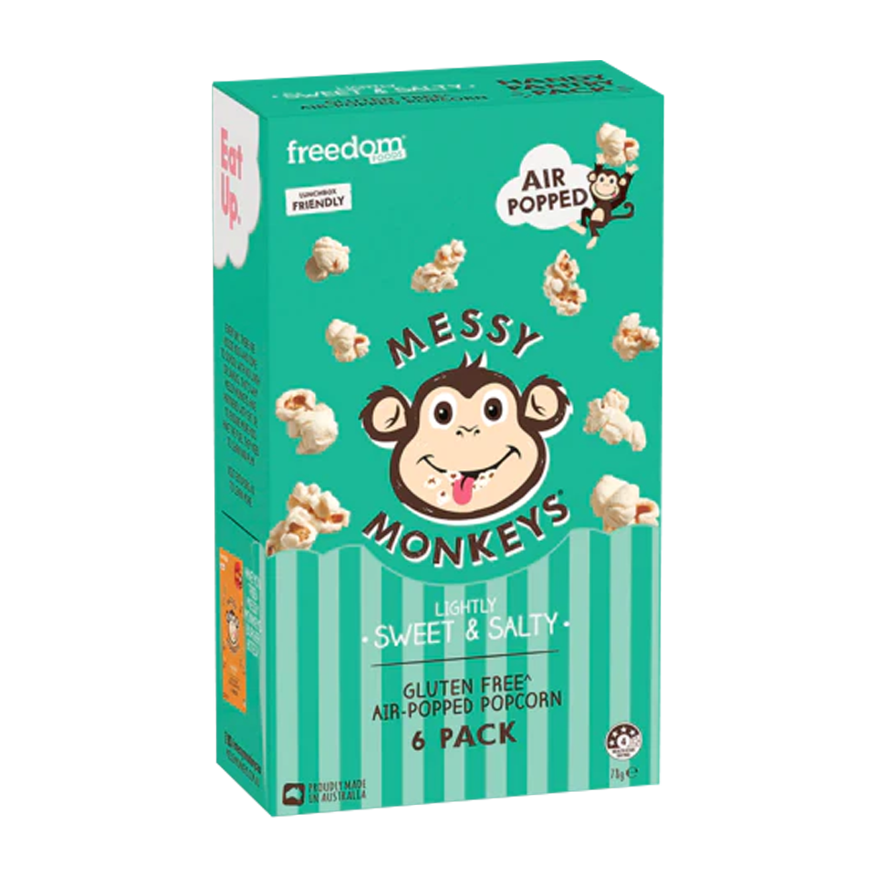 Messy Monkeys - Lightly Sweet & Salty Popcorn (78g) (6/pack)