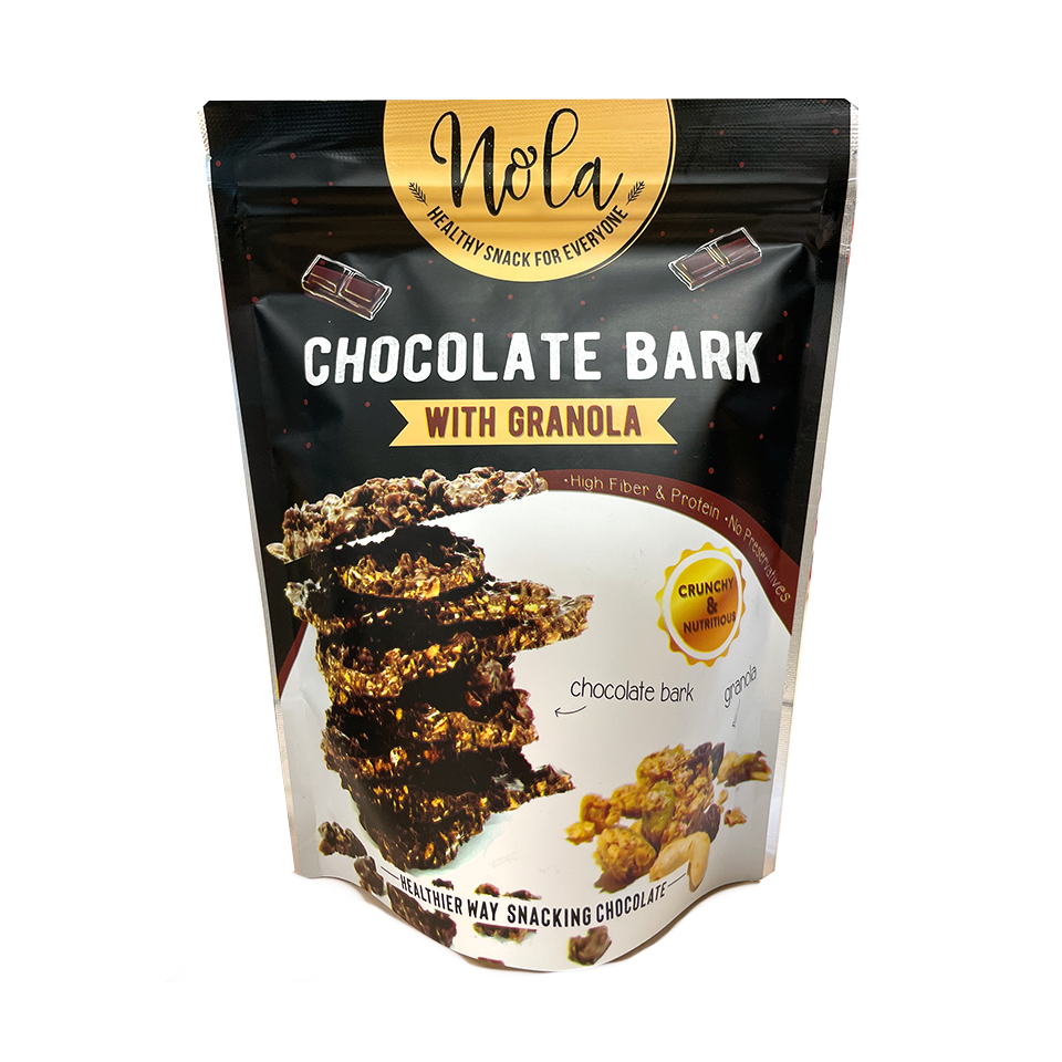 Nola - Chocolate Bark With Granola (150g) - Front Side