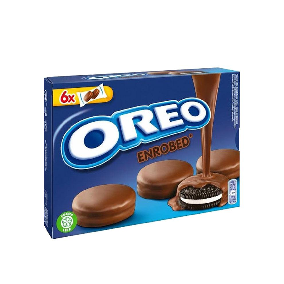 Oreo - Milk Chocolate Covered Oreo Enrobed (6/pack) (246g) - Front Side