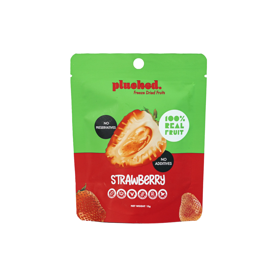 Plucked - Freeze Dried Strawberry Chips (15g) (24/carton)