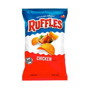 Ruffles - Chicken Flavour Potato Chips (184g) (12/carton)