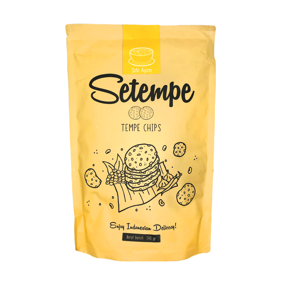 Setempe - Soto Ayam Tempe Chips (125g) - Front Side