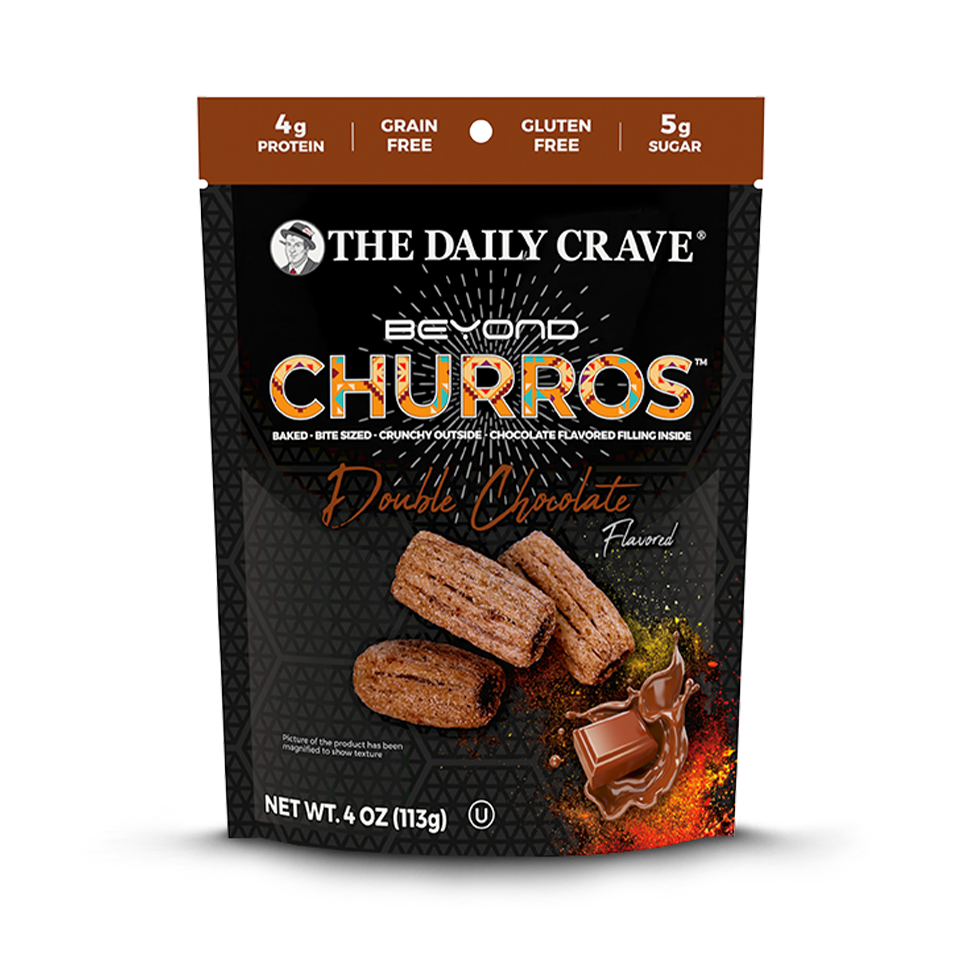 The Daily Crave - Double Chocolate Churros (113g) - Front Side