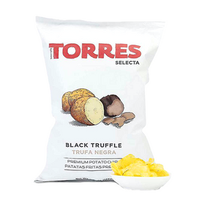 Torres - Black Truffle Potato Chips (40g) - With Illustration